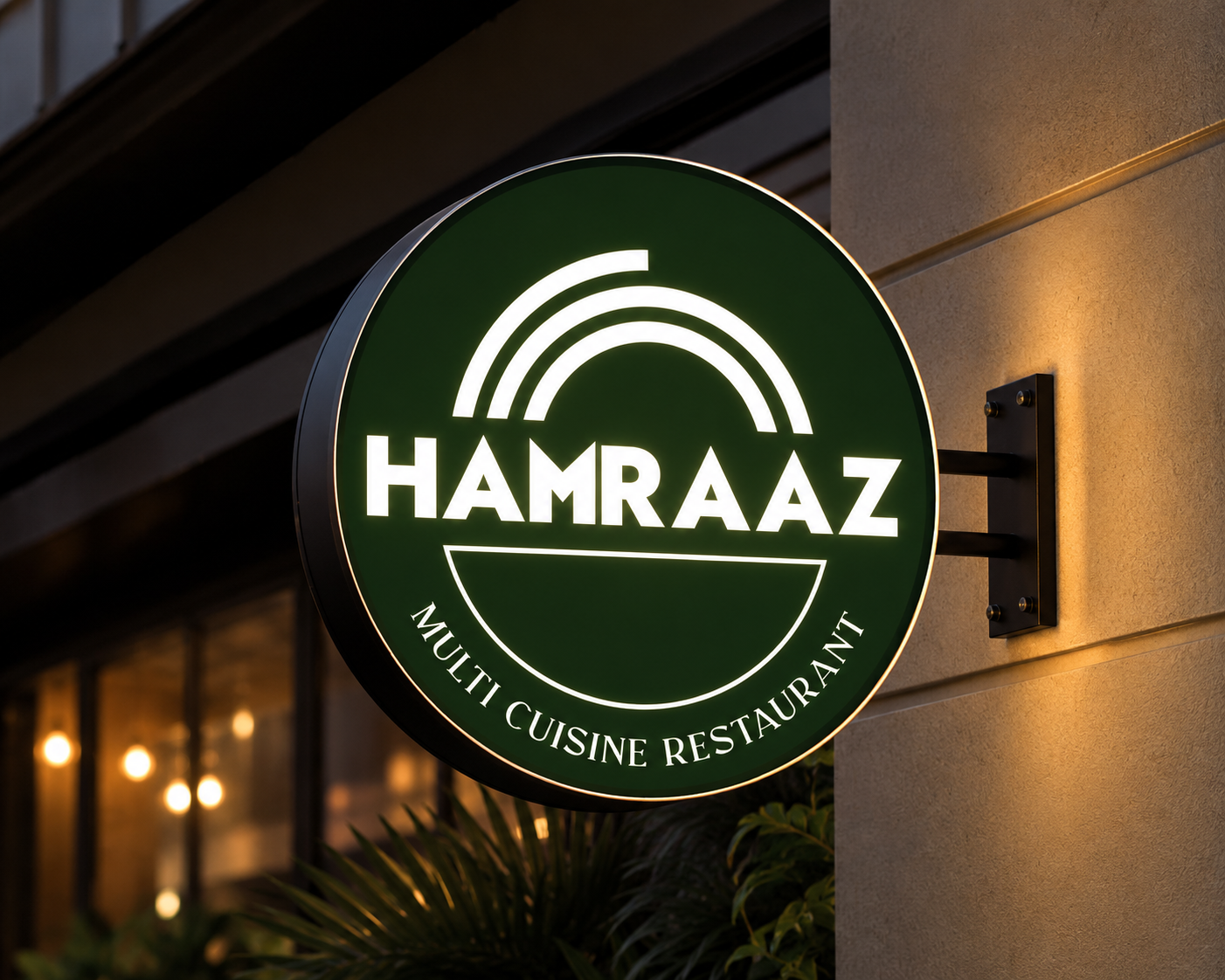 Hamraaz restaurant branding project cover